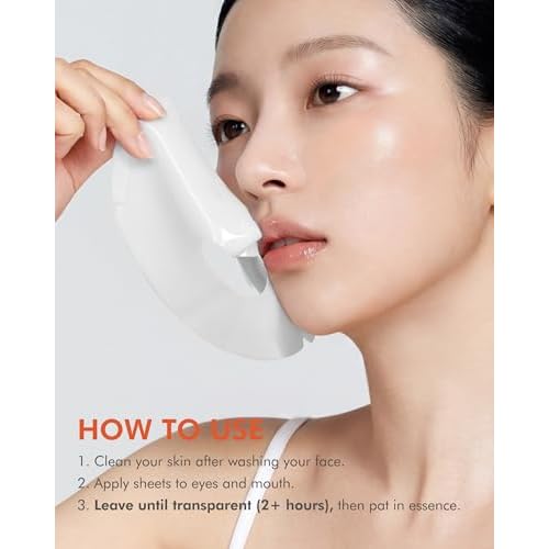 DERMAL 24 Combo Pack A + Vitamin Hydrogel Melting Jelly Gel Mask 4ea Bundle