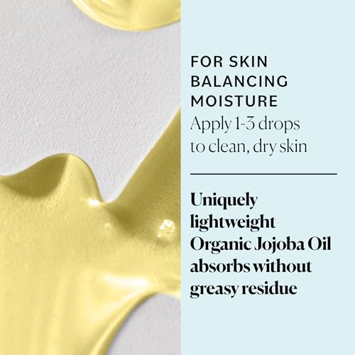 Sky Organics Organic Jojoba Oil, 100% Pure | Moisturizing for Face, Hair, Skin & Nails | Natural Cold Pressed Hexane Free | Base Carrier Oil