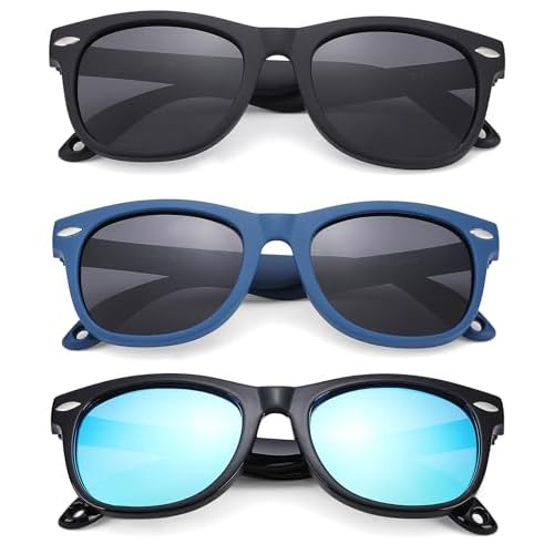 Polarized Baby Sunglasses with Strap - Unbreakable Flexible Infant Sunglasses for Toddlers Age 0-24 Months