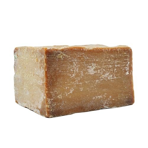 Aleppo Soap 100% Olive Oil Handmade Natural Castile Soap | Pure Olive Oil Aroma, No Additives | Large Aleppo Bar
