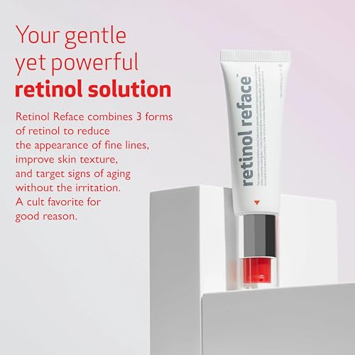 INDEED Labs Retinol Reface 3-in-1 Face Cream | with Retinol Microspheres, Bakuchiol, and Peptides | Radiance Serum for Wrinkles, Dark Spots, & Texture, (1 Fl Oz)