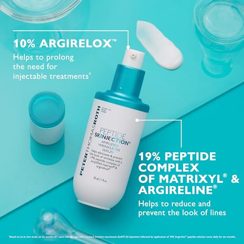 Peter Thomas Roth | Peptide Skinjection¢â Amplified Wrinkle-Fix Serum, Clinically Proven Refillable Serum for Anti-Aging and Loss of Firmness, Matrixyl and Argireline, For All Skin Types