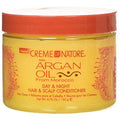 Creme of Nature Argan Oil from Morocco Day & Night Hair & Scalp Conditioner Hair Dress, Softens, Hydrates, Adds Shine & Improves Manageability, 4 oz