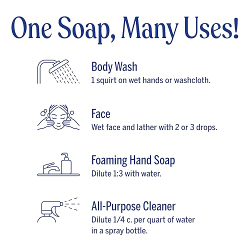 Dr. Bronner's Pure-Castile Liquid Magic Soap Refill - Made with Regenerative Organic Certified Oils, 86% Less Plastic - 18-in-1 Uses for Face, Body Wash, Hand Soap Refill & More - Peppermint, 32oz