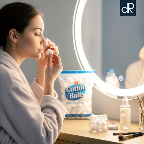 DecorRack 3000 Mini Cotton Balls Bulk Pack for Make-Up, Nail Polish Removal, Applying Oil Lotion or Powder, Multi-Purpose Balls Made from 100% Natural Cotton, Soft and Absorbent (3000 Count)