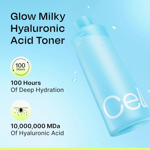 Celladix Hyaluronic Intense Toner ? 95% Pure Hyaluronic Acid with Rice Extract & Niacinamide for 100 Hours of Hydration & Radiant Glass-Skin Glow ? Korean Skincare, 10.14 Fl Oz