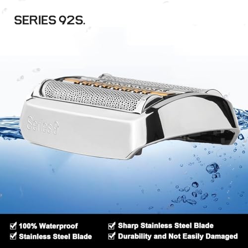 92S - Series 9 Electric Shaver Replacement Head Compatible with Braun S9 Sport Replacement Head,92S Foil Blades for All Series 9 Shavers 9290cc, 9291cc, 9370cc, 9293s, 9385cc, 9390cc, 9330s, 9296cc