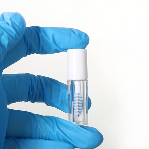 COSIDEA 26pcs 0.8ml White Empty mini mascara tubes with wand for castor oil 1ml eyelash growth tube packing sample size containers