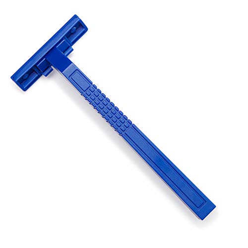 Medline Disposable Facial Razors with Twin Blades, Blue, Case of 500