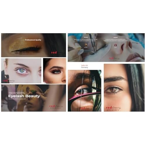 Red Cherry False Eyelashes #43 Professional - 6 Pairs
