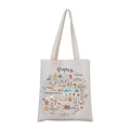 Paris City Tote Bag Paris Travel Gift Paris Gift Welcome to Paris Moving to Paris Gift