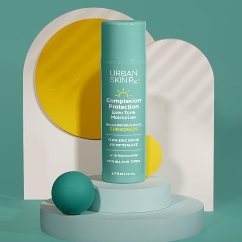 Urban Skin Rx¢ç Complexion Protection Even Tone SPF30 Moisturizer, Sheer, Lightweight, Non-Pore Clogging Cream Hydrates & Provides Sun Protection, With Squalane, Hyaluronic Acid & Vitamin E, 1.7 Oz