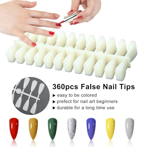 320 Nail Colors Book,Professional Nail Polish Chart Book with 360 Practice Tips & 1-400 Number Labels, Pre-Numbered Slots,Perfect for Salons and Home Use(Marble)