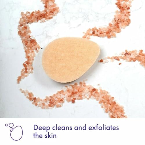 Buf-Puf Gentle Facial Sponge, Dermatologist Developed, Removes Deep Down Dirt & Makeup That Causes Breakouts and Blackheads, Reusable, Exfoliating, 6 Count