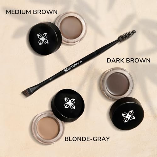 Emani All-In-One Vegan Eyebrow Cream - 0.42oz (Blonde/Gray)