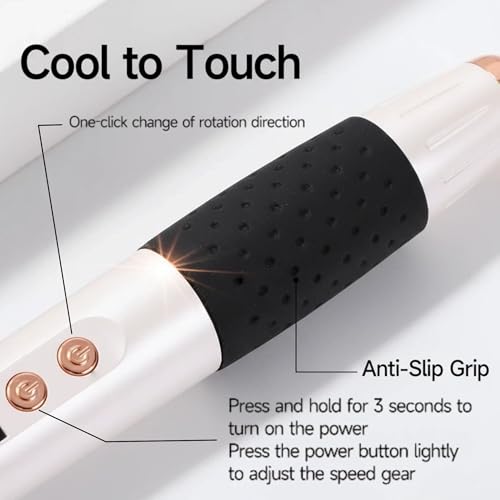 Cordless Nail Drill, Nail Drill Professional,15 Adjustable Speeds & 2 Direction Electric Nail File Kits, Portable Electric Nail Grinder Tools for Home Salon Manicure Pedicure Beginners(White).
