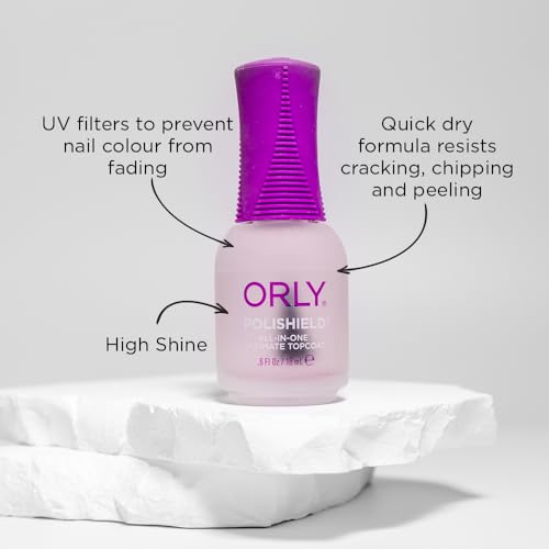 ORLY Polishield All-in-One Ultimate Top Coat by Orly for Women - 0.6 oz Top Coat