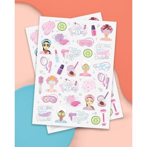 xo, Fetti Girls Spa Party Temporary Tattoos - 62 Styles | Slumber Party Birthday Supplies, Self Care Goodie Bag Favors, Cute Decorations, Easter Basket, Stocking Stuffer, Sleepover Accessory Activity