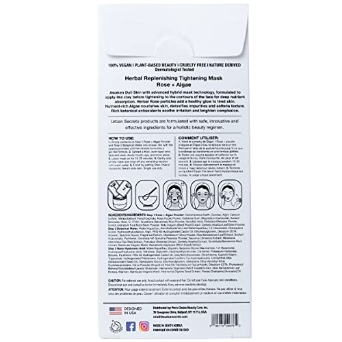 Rose & Algae Herbal Replenishing Tightening Hybrid Mask, 3.36 oz.