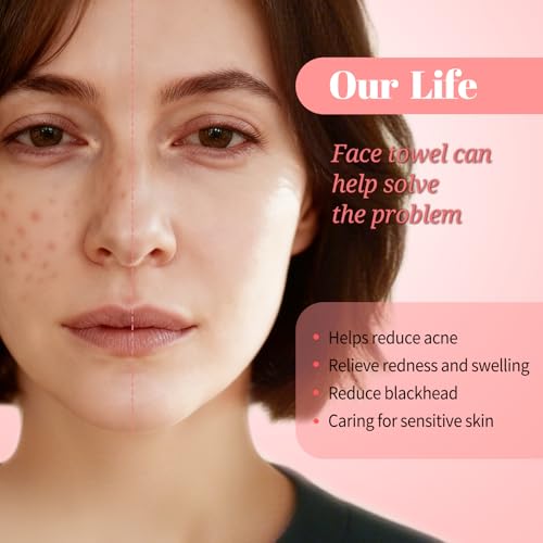 800 Count Face Towels,Super Soft and Thick Face Cleansing Towelettes for Sensitive Skin, Disposable Facial Towels for Makeup Removal and Clean Skin,Biodegradable Facial Towel,(8 Box)