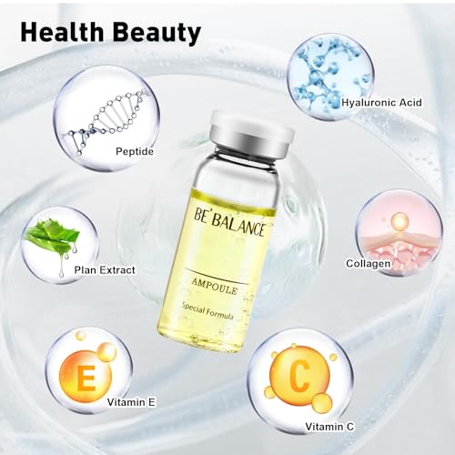 Hyaluronic Acid for Microneedling Concentrate Ampoules for Anti Aging Restore Replenish Skin Intense Moisturizing Booster for Glowing Skin, 5 Vials 0.35 Fl Oz