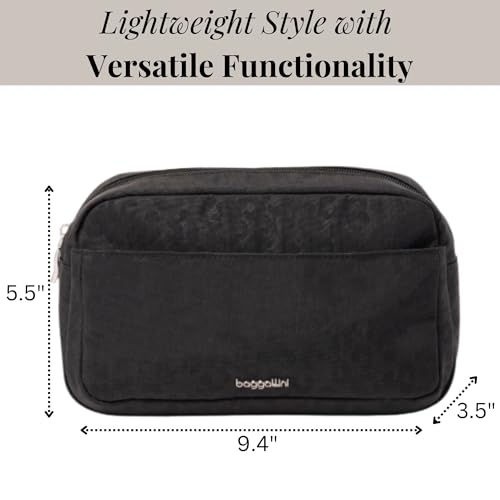 Pocket Cosmetic with Brush Organization - Lightweight 9.4¡±x5.5¡±x3.5¡± Makeup Bag - Travel Essentials Makeup Organizer