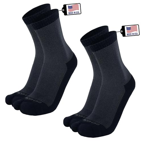 Zensah Bunion Ease Sock - Corrector Relief Sock for Bunions Women and Men - Toe Separator Sock Design