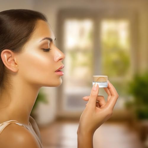32 Pcs 5 Gram Glass Cosmetic Jars with Lids, Glass Cosmetic Containers, Refillable, Empty Sample Bottles for Lotions, Eye Cream, Balms, DIY Beauty