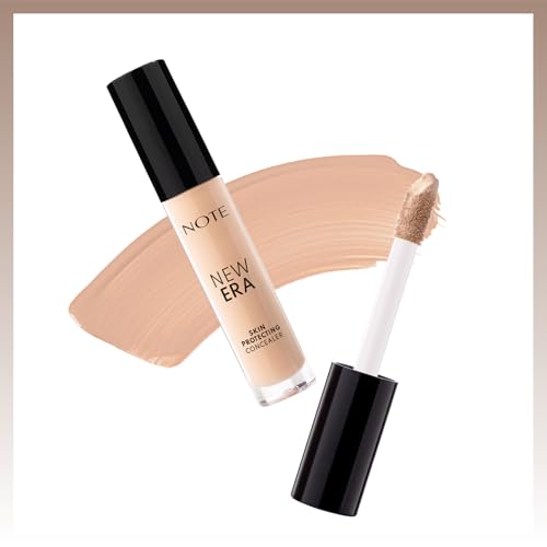 NOTE New Era Skin Protecting Concealer - High Coverage Natural Finish Make Up - Under Eye Concealer Face Makeup and Skincare - 30-0.19 oz