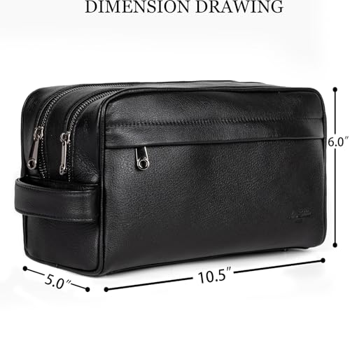 Toiletry Bag for Men - Leather Toiletry Bag for Men - Mens Toiletry Travel Bag -Travel Bag for Toiletries