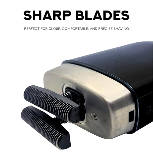 Supreme Trimmer Crunch Lite STF600 | Professional Double Foil Shaver for Men | Cordless & Corded, 60 Min Runtime, Hidden LED Display | Barber Face & Head Finishing Razor