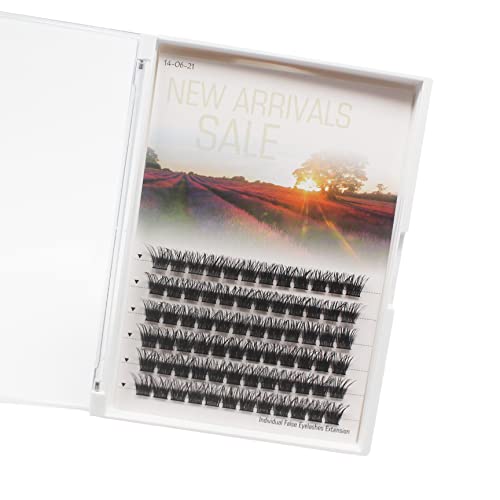 ¡æVayator False Eyelashes 8-20mm To Choose D Curl Extension Reusable Eyelashes Fluffy Wispy Lightweight Natural False Eyelashes Thick Individual grafting false lash (C#-12mm)