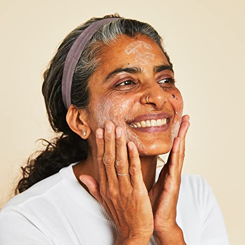 BOOM Scrub Cocoa Rose Exfoliator ? Gentle Exfoliating Face Scrub for Mature & Sensitive Skin ? Enhances the appearance of Skin, Smooths Texture, Minimizes Pores ? Hydrating Botanical Facial Cleanser