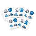 Sports Spirit Temporary Tattoos / 100 Mini Team & School Spirit Designs/Skin Safe/Removable (Blue Dawgs)