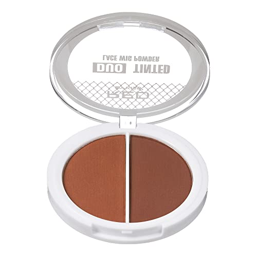Red by Kiss Lace Wig Brush Tinted Powder Set ? Matte Finish, Oil Control, Lightweight, Long-Lasting, Mix & Match Shade Duo