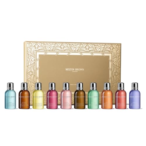 Stocking Filler Gift Set - 10 x 1.7 fl. oz. Luxury Scented Body Washes, Christmas Body Care Beauty Gift