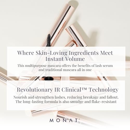 MONAT IR Clinical¢â Mascara ? Lash Enhancing & Volume Boosting ? Smudge Resistant Non-Flaky Natural Beauty Product ? Long Lasting Mascara for Healthy & Strong Lashes
