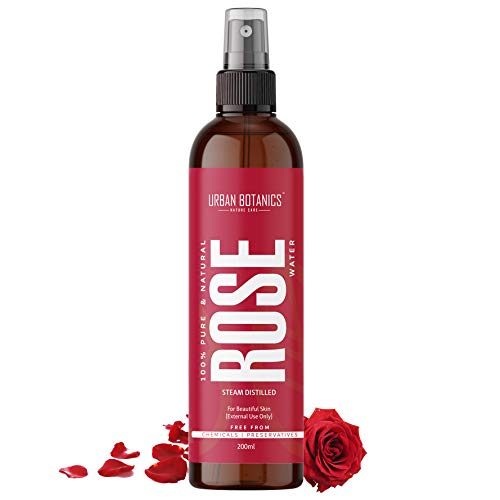 UrbanBotanics¢ç Pure & Natural Rose Water/Skin Toner - 6.76 fl. Oz - Steam Distilled - Gulab Jal - Organic - Chemical Free