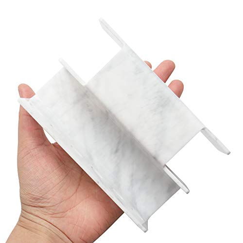 6 Holes Tweezers Holder Eyelash Extension Supplies Display Stand, Marble, 1 Pc