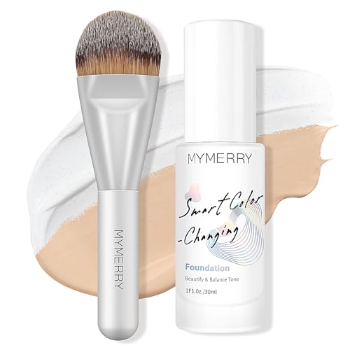 Color Change Liquid Foundation, Radiant Light White Face Makeup Cream SPF 15, Dewy Finish & Hydrating Foundation for Women Mature Skin W/Vitamin E & Cactus, Neutral Fair N1.5 | 1 Fl Oz