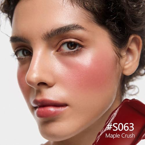 Blush Palette Duo ? Cream & Powder Blush Set in Deep Red, Long-Wearing & Moisturizing, Easy to Blend, Radiant Coverage for Cheeks, Eyes & Lips, Magnetic Palette Compatible (2-Pack, Maple Crush)