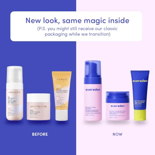 Evereden Kids Daily 1-2-3 Routine Bundle: Clean & Vegan Skincare for Kids ? Hydrating & Gentle Tween Skincare Set with Multi-Vitamin Face Wash, Face Cream, & SPF 30 Mineral Sunscreen