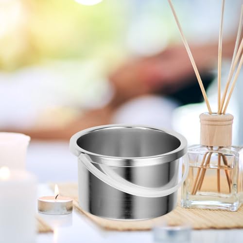 Wax Melting Inner Pot Replacement Aluminum Container for Wax Warmers 4.72 Inch Hair Removal Waxing Bowl Compatible with Melting Machines