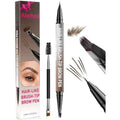 iMethod Eyebrow Pen - Eyebrow Pencil,2-in-1 Eyeliner Dual-Ended Microblading Eyebrow Pencil Long Lasting Waterproof Hair-Like Brow Pencil,with Eyebrow Brush,Eyebrow Pencils for Women,DarkBrown