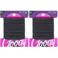 Goody Ouchless Hair Elastics ? No Pull,No Breakage,Tangle-Free Hold for Thick,Curly,Coily & Textured Hair ?,Black,Long-Lasting Ponytail Holders for Women & Men,17 Count (Pack of 2)