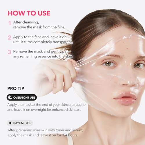 APRILSKIN TXA Glass Skin Duo for Glass Skin: TXA Pink Capsule Gel Mask (4ea) and TXA Overnight Wrapping Mask