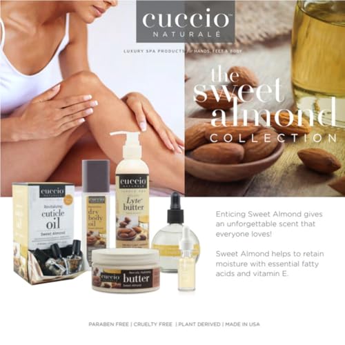 Cuccio Naturale Sweet Almond Cuticle Oil Roll-On 0.33 oz ? Nourishing Cuticle Treatment with Vitamin E, Refillable Rollerball for Dry, Cracked Cuticles & Nails