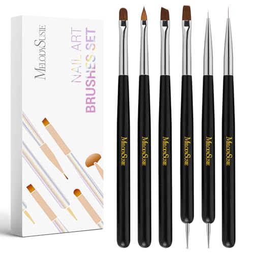 MelodySusie 30000RPM Portable Electric Nail Drill with Nail Art Brushes Set