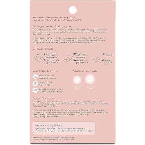 Rael Miracle Bundle - Invisible Spot Cover (96 Count), Miracle Clear Exfoliating Cleanser (5.1 fl. oz)