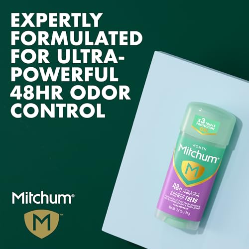 Mitchum Women¡¯s Triple Odor Protection Antiperspirant & Deodorant Gel, Shower Fresh, 48HR Protection, 2.25 oz